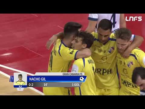 Gol Nacho Gil (0-2) Ríos Renovables Zaragoza - Gran Canaria. J27, 1Div. LNFS