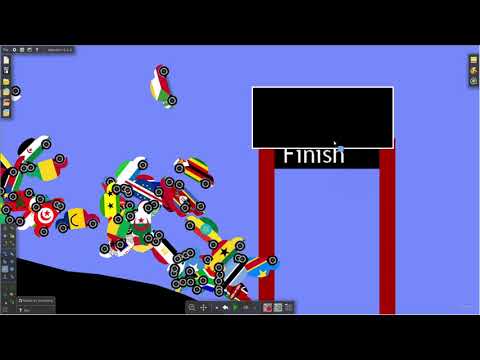 what if country cars was 0 friction