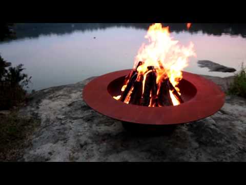 Fire Pit Art 54" Magnum With Lid Wood Burning Fire Pit