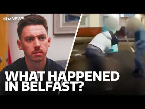 Witness recounts 'horrific' Belfast knife attack as disorder flares on streets