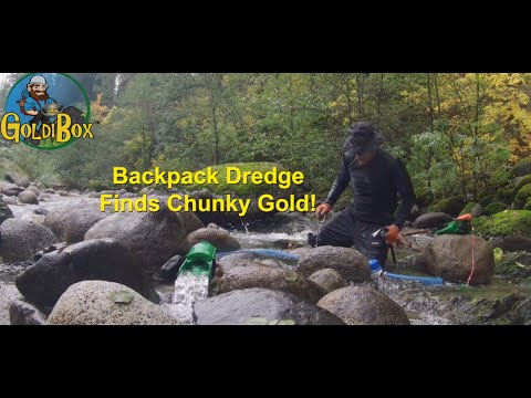 I found CHUNKY gold  with my GoldiBox Backpack Dredge | GoldiBox Prospecting |