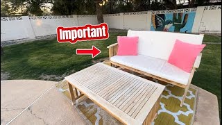 We Tried This Acacia Wood Patio Set — Worth the Hype