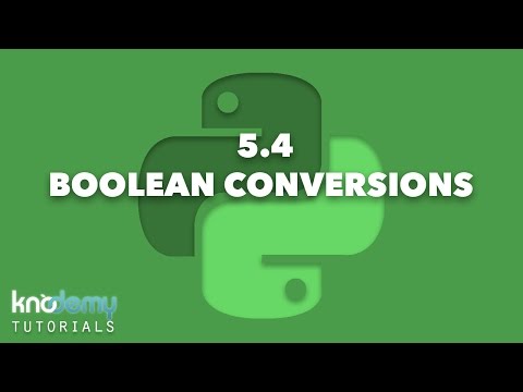 Learning Python 5 4 Boolean Conversions