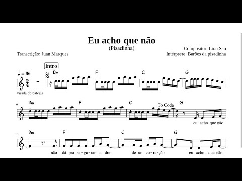 Eu Acho Que Não - Os Barões da Pisadinha