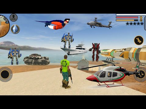 Vegas Crime Simulator (Vegas Hero Fight on Car Robot Den) Vegas Hero Destros Robot Den - Gameplay HD