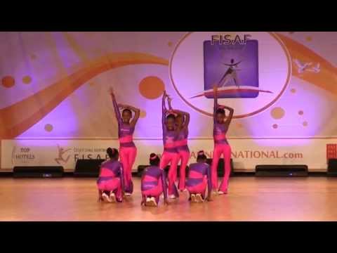 FISAF World Champs 2014 - School Girls (Cadet Aerobic Team)