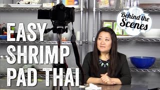 Easy Shrimp Pad Thai - Behind the Scenes (4/11/14) | Chef Julie Yoon