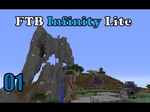 Modded Minecraft - FTB Infinity Lite - Episode 1 - Finding a Base (60fps)