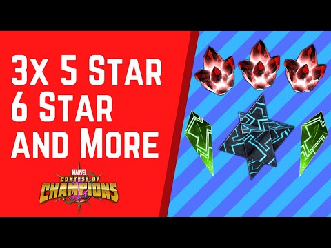 Triple 5 Star and 6 Star Crystal Opening | Marvel Contest of Champions