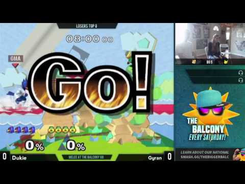Melee @ the Balcony 88 - Losers Top 8 feat. Dukie (Falco) vs. Gyran (Sheik)