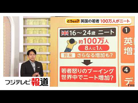 【解説】イギリスでニート100万人　AI台頭で世界で雇用不安　失業増加で若者の不満爆発　専門家「少子化の日本は売り手市場続く」（2026年06月11日）