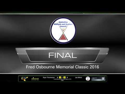Ryan Thomerson v Joe Minici | FINAL | Fred Osbourne Memorial Classic 2016