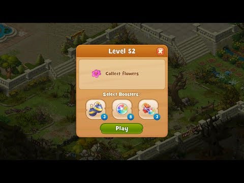 Gardenscapes Level 52 HD 1080p