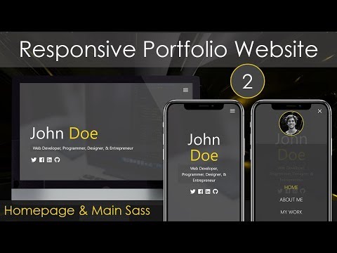 Responsive Portfolio Website 1 Intro Sass Workflow Setup