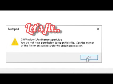 You do not have permission to open this file |  see the owner of the file or an administrator