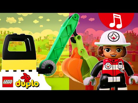 Firefighters Save the Day! + More Nursery Rhymes | LEGO DUPLO | Kids Songs | Cartoon for Kids