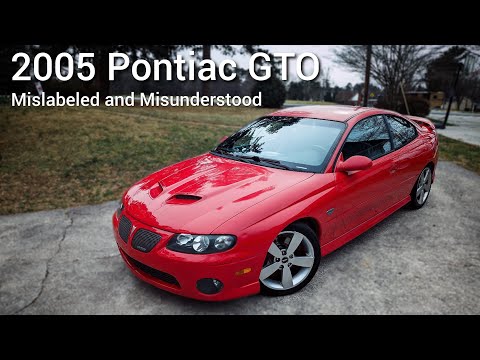 2005 Pontiac GTO, Mislabeled and Misunderstood