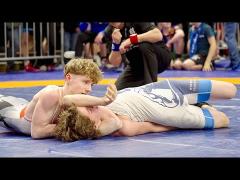 U15 Rasmus Keero (EST) vs Emirhan Albayrak (FIN) 52kg. Greco-roman boys youth wrestling. B-cam-man