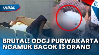 Ngeri! Aksi ODGJ Ngamuk Bacok 13 Orang di Purwakarta, Pelaku Sempat Melarikan Diri, 5 Orang Kritis