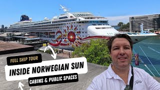 Discover the Norwegian Sun: Full Walkthrough + Suite, Oceanview & Balcony Cabins!