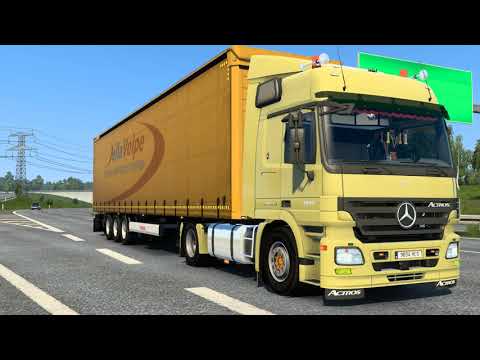 ETS2 1.40 - Euro Truck Simulator 2 - Mercedes-Benz Actros MP2 - Malmo (S) to Halle (D)