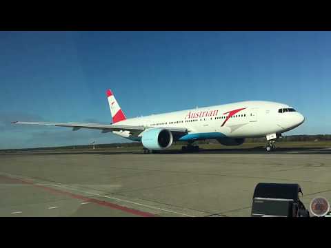 Austrian Airlines Boeing 777-2Q8(ER) OE-LPE OS272 TXL-VIE Pushback and Engine Start