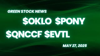 Oklo ($OKLO) | Pony.ai ($PONY) | Quantum eMotion ($QNCCF) | Vertical Aerospace ($EVTL)