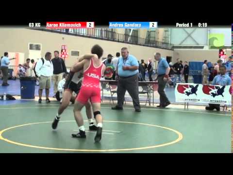 FILA Cadet 63 KG Aaron Kliamovich vs. Andres Gandara
