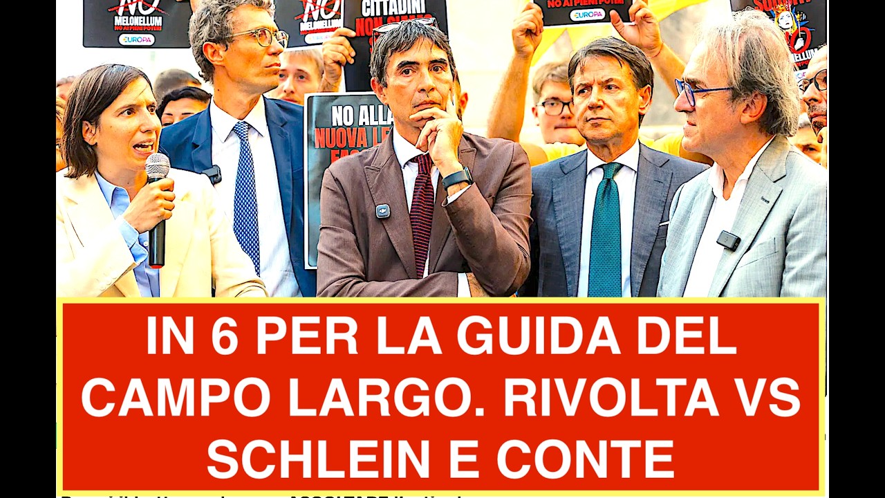 IN 6 PER LA GUIDA DEL CAMPO LARGO. RIVOLTA VS SCHLEIN E CONTE