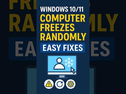 Fix Windows 10/11 Freezing Issue #shorts #shortsfeed