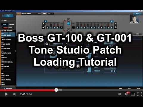 Boss Tone Studio GT-100 - GT-001 Tutorial by Glenn DeLaune