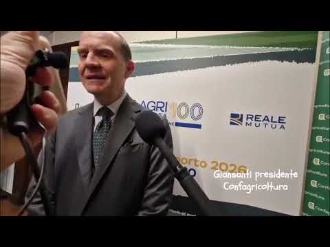 VI rapporto Agricoltura100: dichiarazione di Massimiliano Giansanti, presidente Confagricoltura