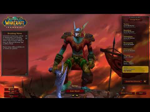 Level 42-43 | World Record warrior speedrun 1-60 3d17h31m - Classic wow