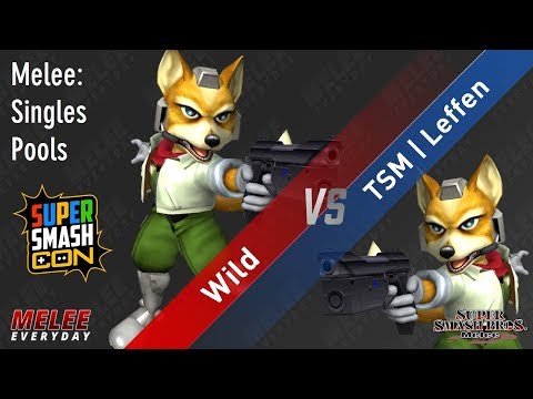 Super Smash Con 2017 - Wild (Fox) vs. TSM | Leffen (Fox) - SSBM - Singles, Pools