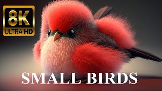 SMALL 🦐  BIRDS 🐦 FULL 8K ULTRA HD VIDEO | NAME AND SOUNDS