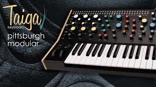 Video thumbnail for Pittsburgh Modular Taiga Keyboard Sound Demo (no talking) by Limbic Bits
