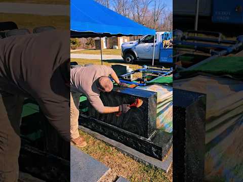 Part of a video titled The Products I Use for Headstone Cleaning. #Cleaning ... - YouTube