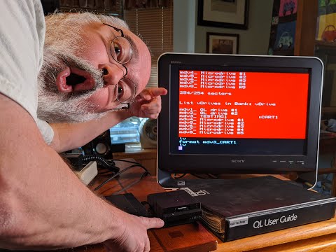 Sinclair QL vDrive - Connecting - Setting Up - Testing - a Quantum Leap of 16bit Retro Fun!