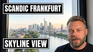 Frankfurts Skyline vom Bett aus im 13. Stock #hotel