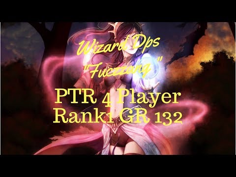 [Diablo 3] PTR Rank1 4man GR132 (FrostOrb Wizard) "Fuczzang"