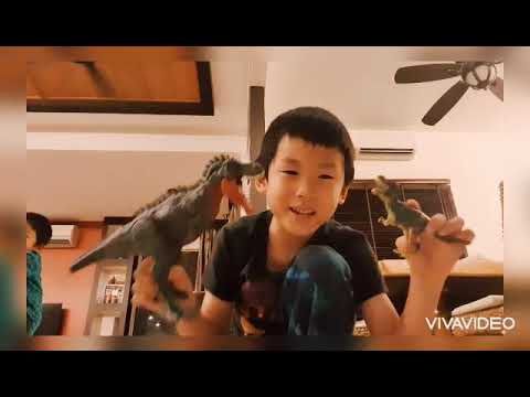 The battle between Tarbosaurus and T-Rex