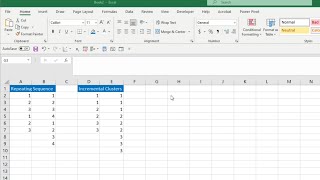 Creating a Repeating Sequence of Numbers in Excel