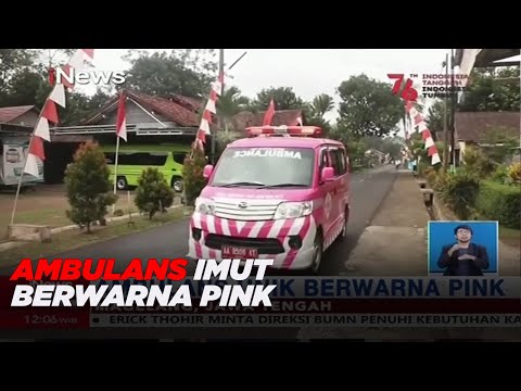 Unik & Imut! Ambulans Berwarna Pink di Kawasan Jateng #iNewsSiang 0408 17