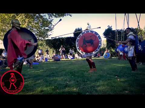 Greek Hoplites Fight - Spears & Shields - Les Somathophylaques - historical non-choregraphed fight 