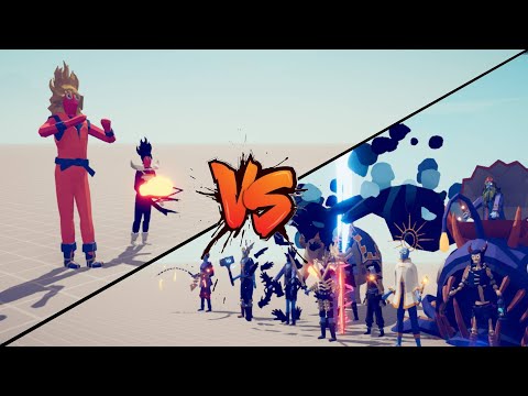 SONGOKU & VEGETA Vs EVERY UNITS | Totally Accurate Battle Simulator TABS