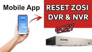 How to reset Zosi DVR password - Easy Step by Step (it also works for NVRs).