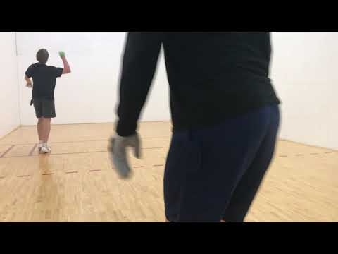 Dylan vs Taylor handball game one 2021 USHA four wall Nationals Nashville, Tennessee live from NOLA