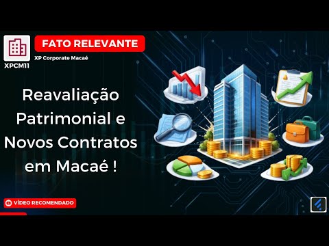 Thumbnail do vídeo: #XPCM11: Patrimônio Cai 28%, Mas Vacância Diminui com Novos Contratos em Macaé! Entenda o Impacto