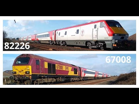 Prestatyn 12.02.2020 - 67008 and DVT 82226 WAG train set on test or training run