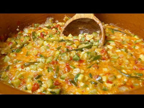 RECETA DE CALABACITAS A LA MEXICANA CON QUESO DERRETIDO / ALMUERZO / DESAYUNO@Demicorazonatucocina